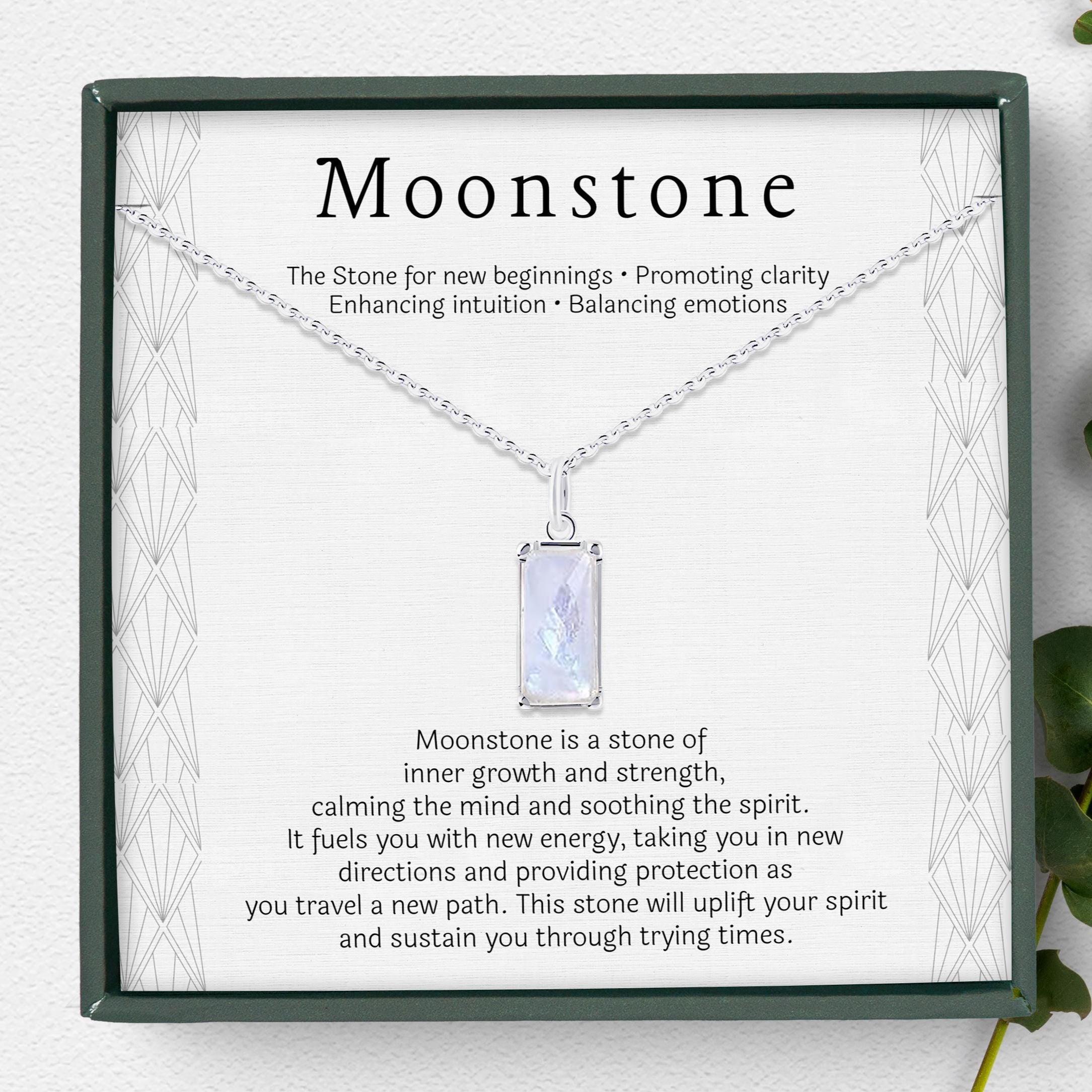 Moonstone Strength Necklace – New Beginnings Gift for Her